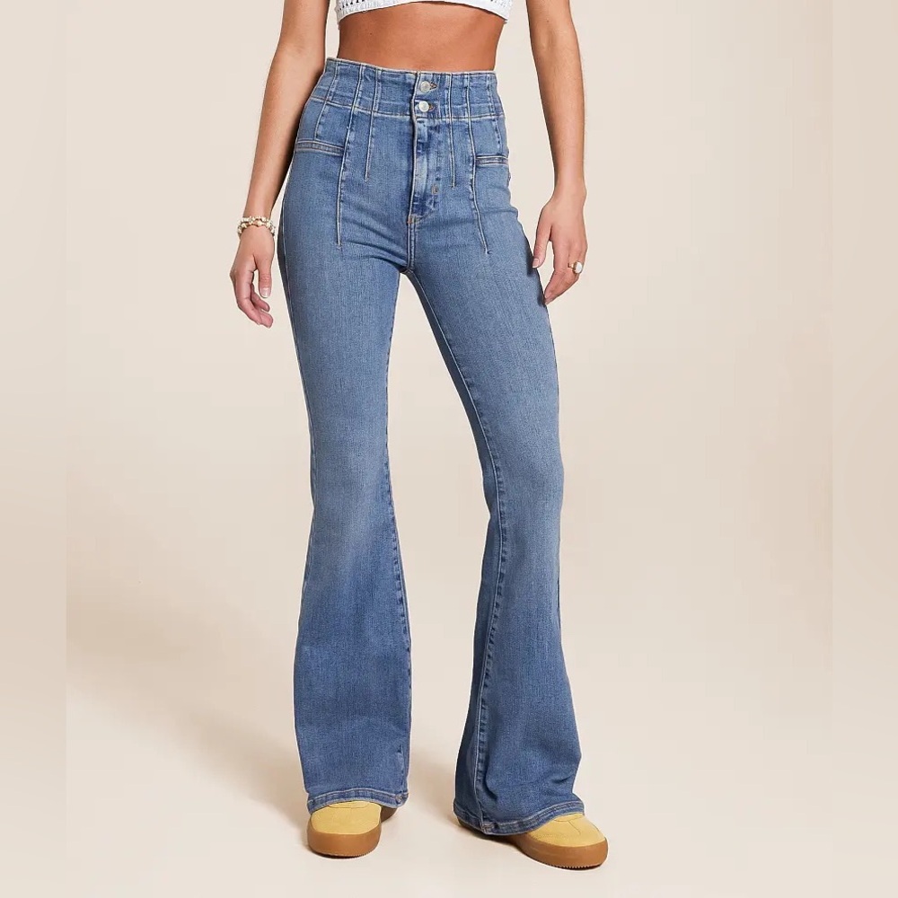 We The Free Jayde High Rise Flare Jeans